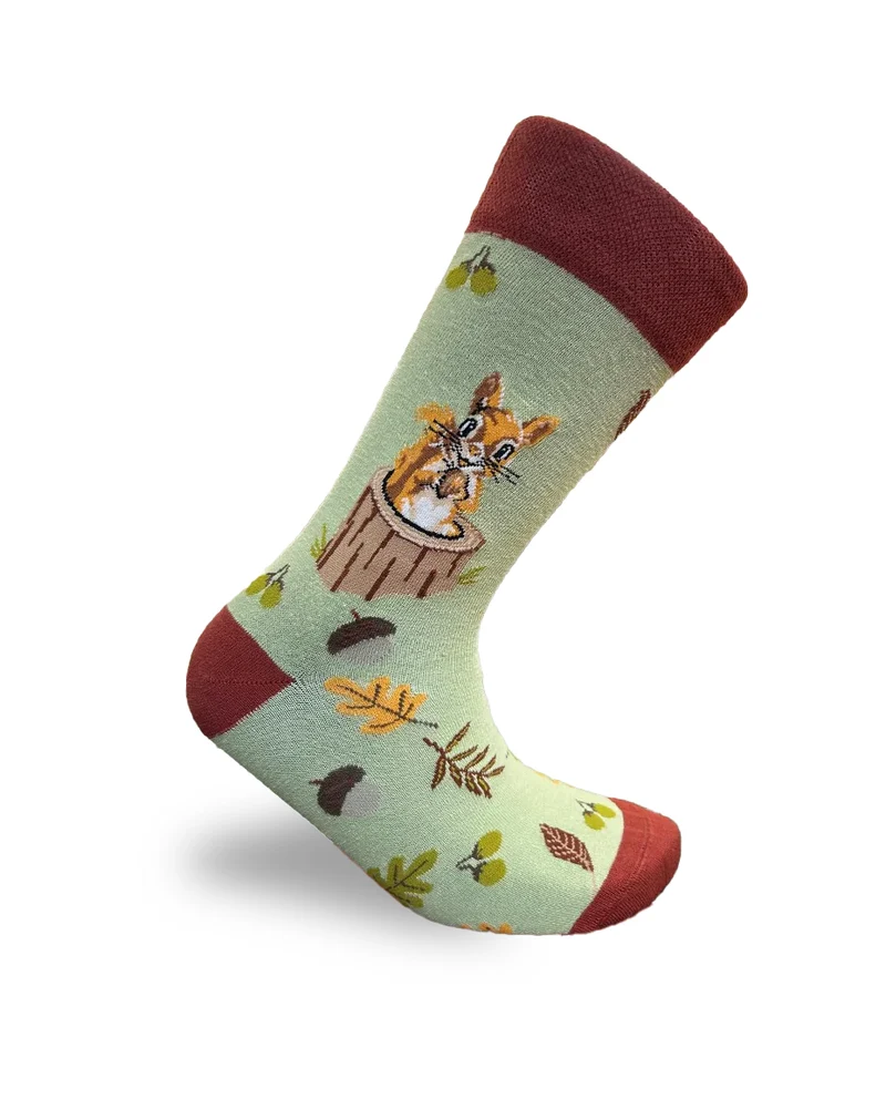 Squirrel Socks Forest Animal Edition