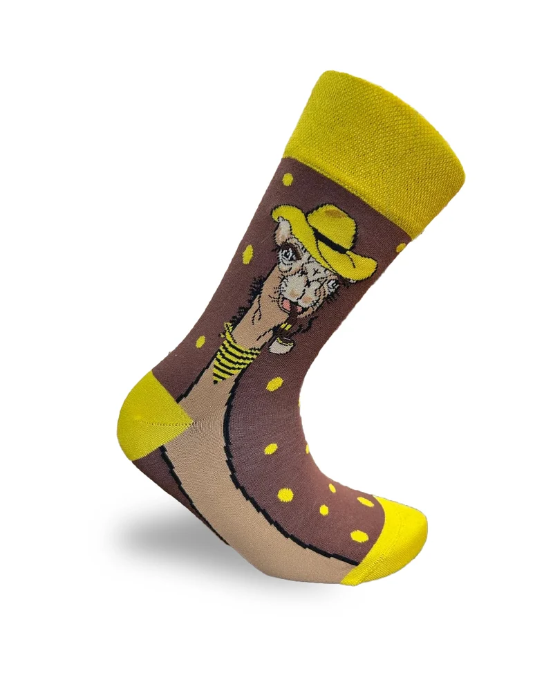 Smoking Camel Socks Desert Humor Series