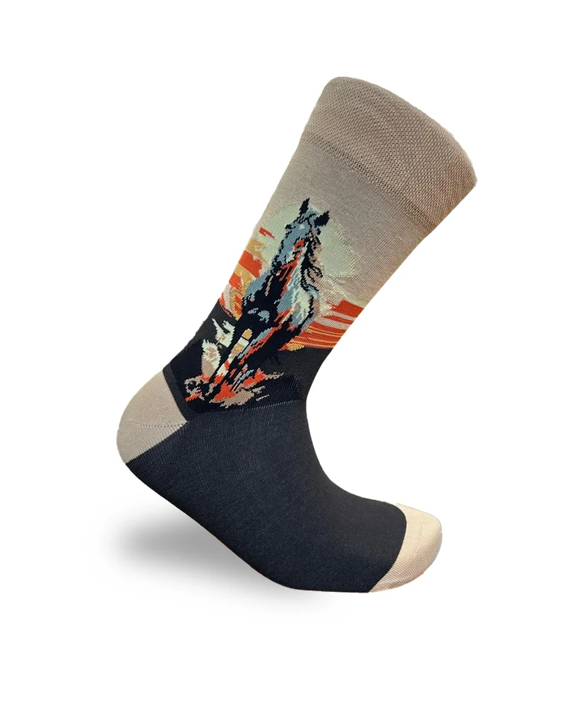 Running Horse Socks Equestrian Sport Edition