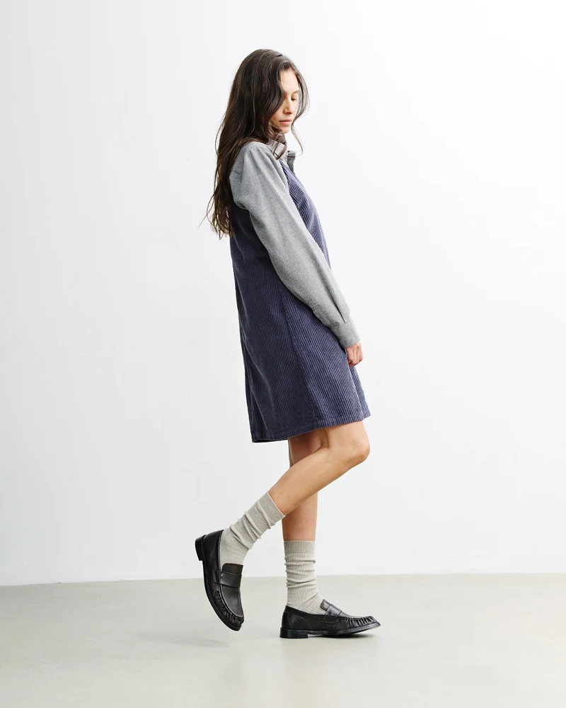 Blaues Kleid Cord aus Bio-Baumwolle von Rotholz