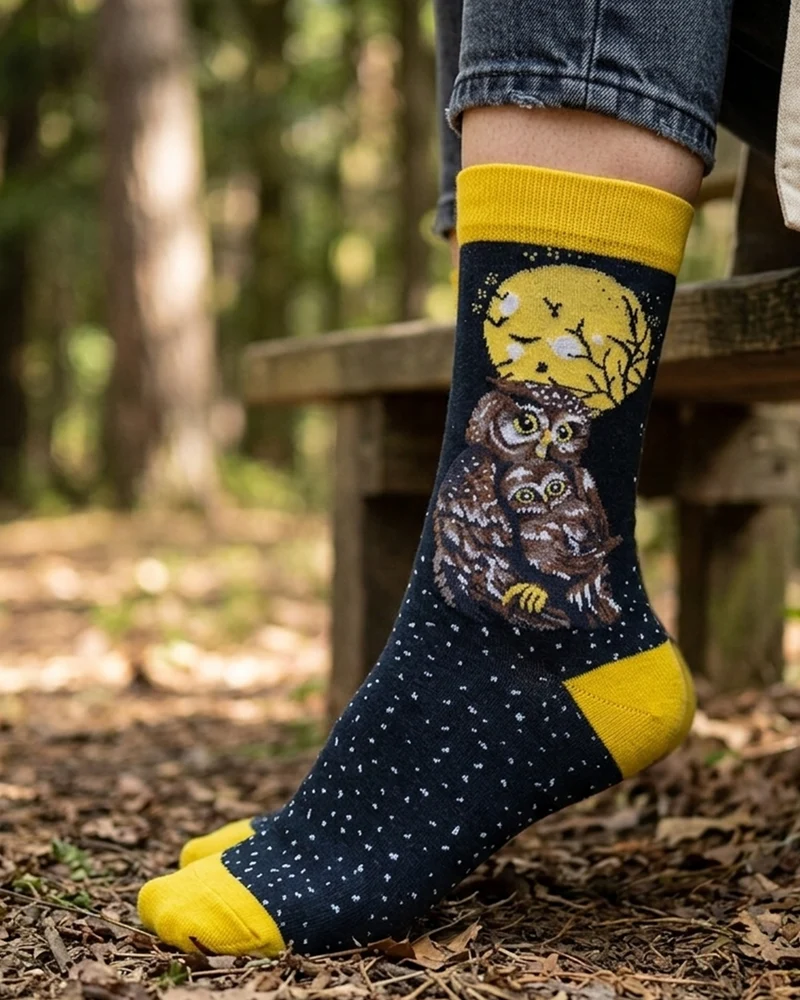 Owl Socks Night Bird Edition