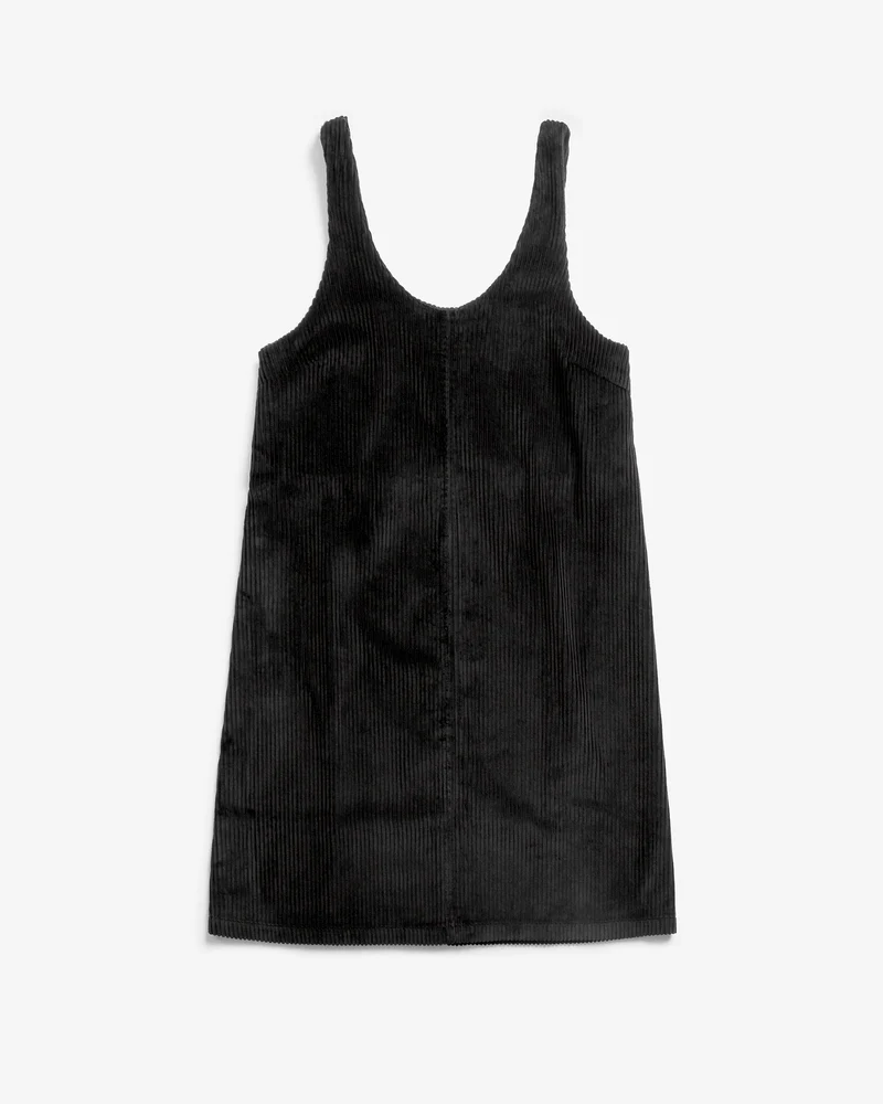 Schwarzes Kleid Cord aus Bio-Baumwolle von Rotholz