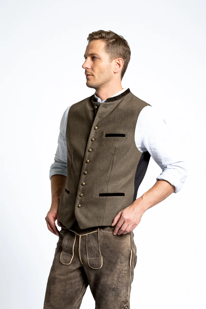 Gottseidank Trachtenweste Konstantin A005579 khaki