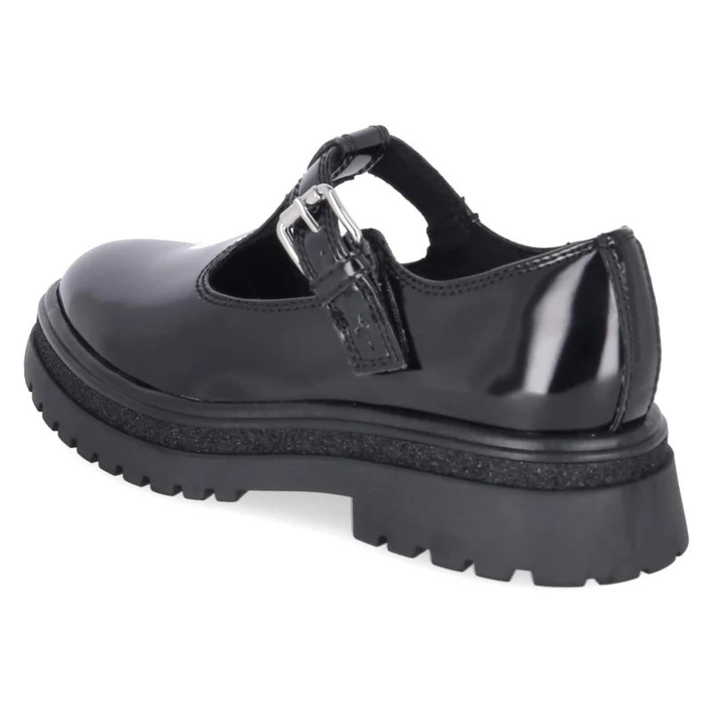 Spangenballerinas Schwarz