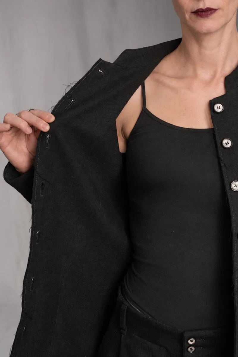 eigensinnig wien | SonNin | Designer-Damenanzug mit Barrel-Leg-Hose aus Luxuswolle