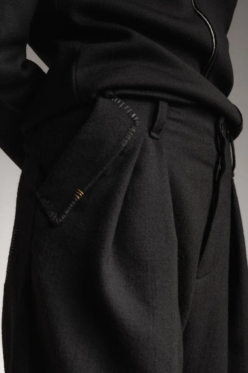 eigensinnig wien | SonEgo | Sartorialer Damen-Hosenanzug aus italienischer Luxuswolle mit Bundfaltenhose