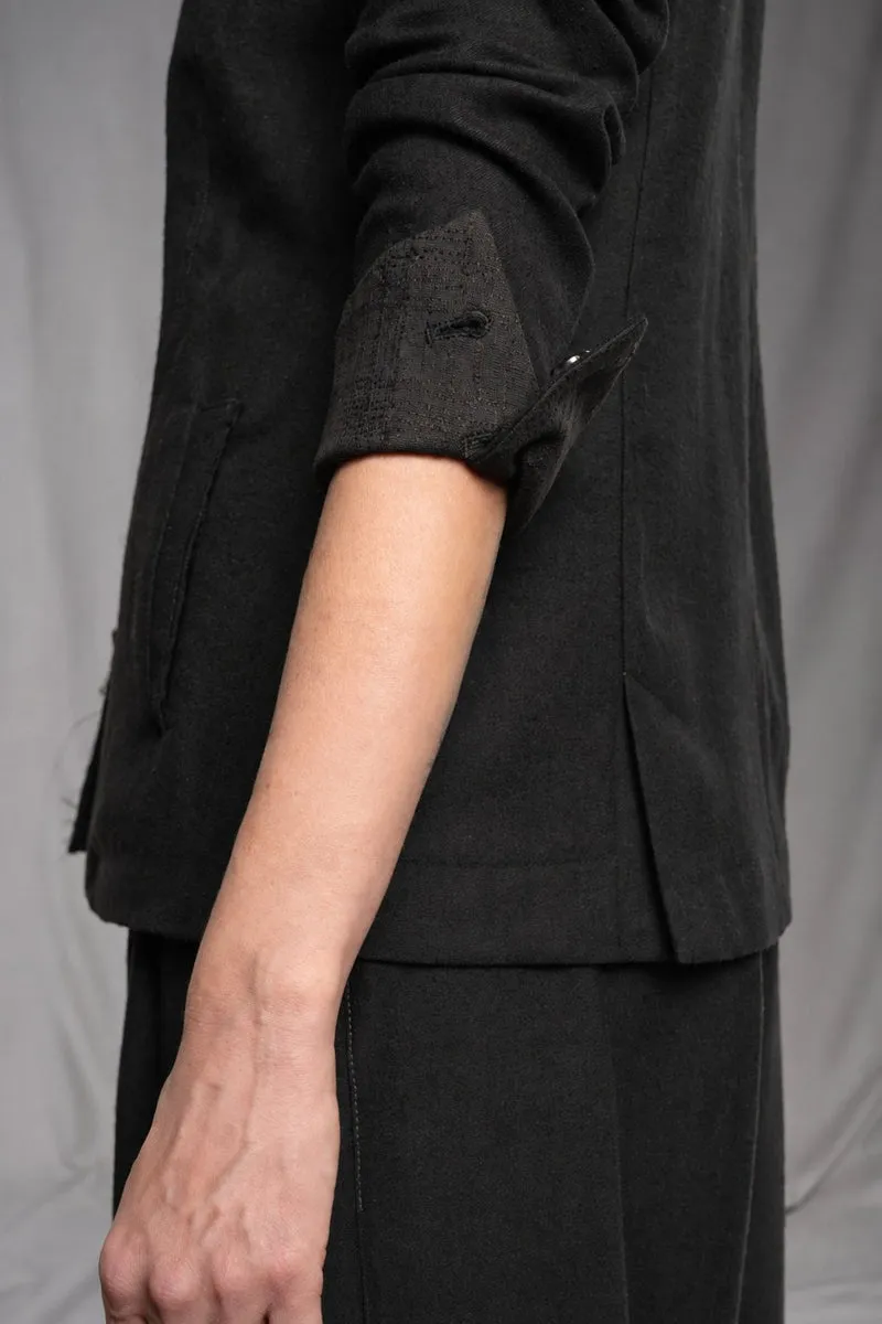 eigensinnig wien | SonEgo | Sartorialer Damen-Hosenanzug aus italienischer Luxuswolle mit Bundfaltenhose