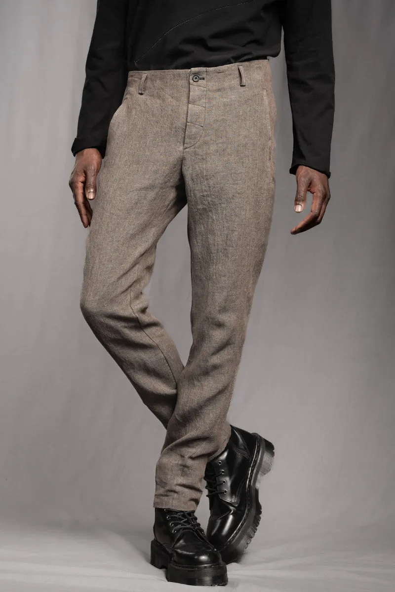 eigensinnig wien | Gropius | Designer Slim-Fit-Chinohose für Herren aus Leinen