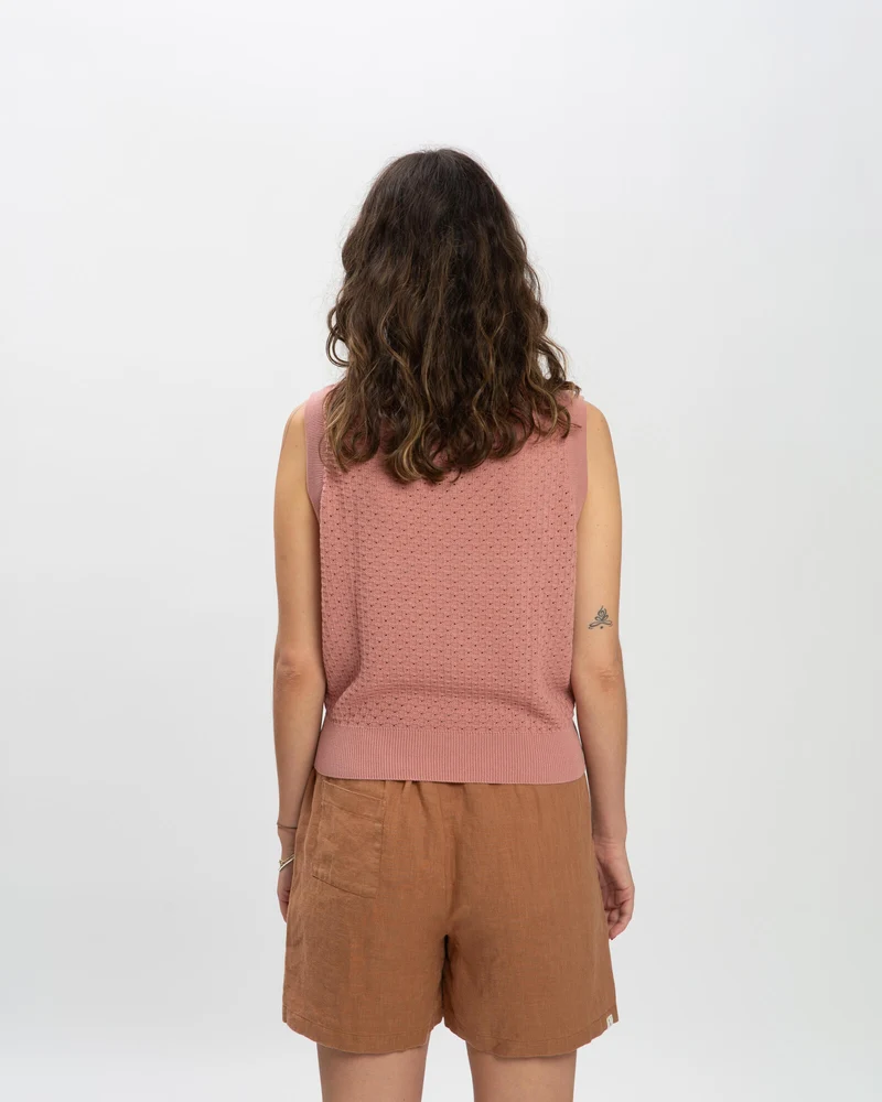 Cotton Knit Top dusk pink