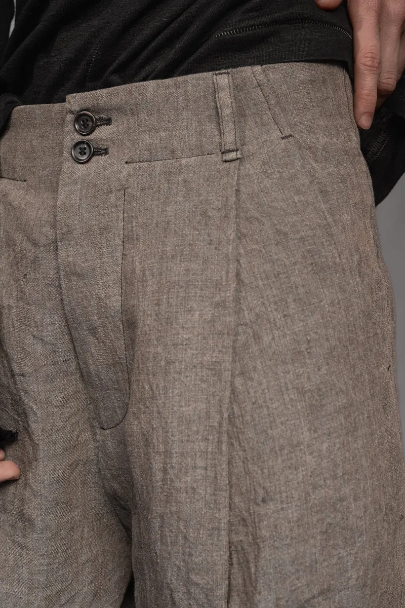 eigensinnig wien | Chiavacci | Weite Designer-Sommerhose mit Bundfalten aus Leinen