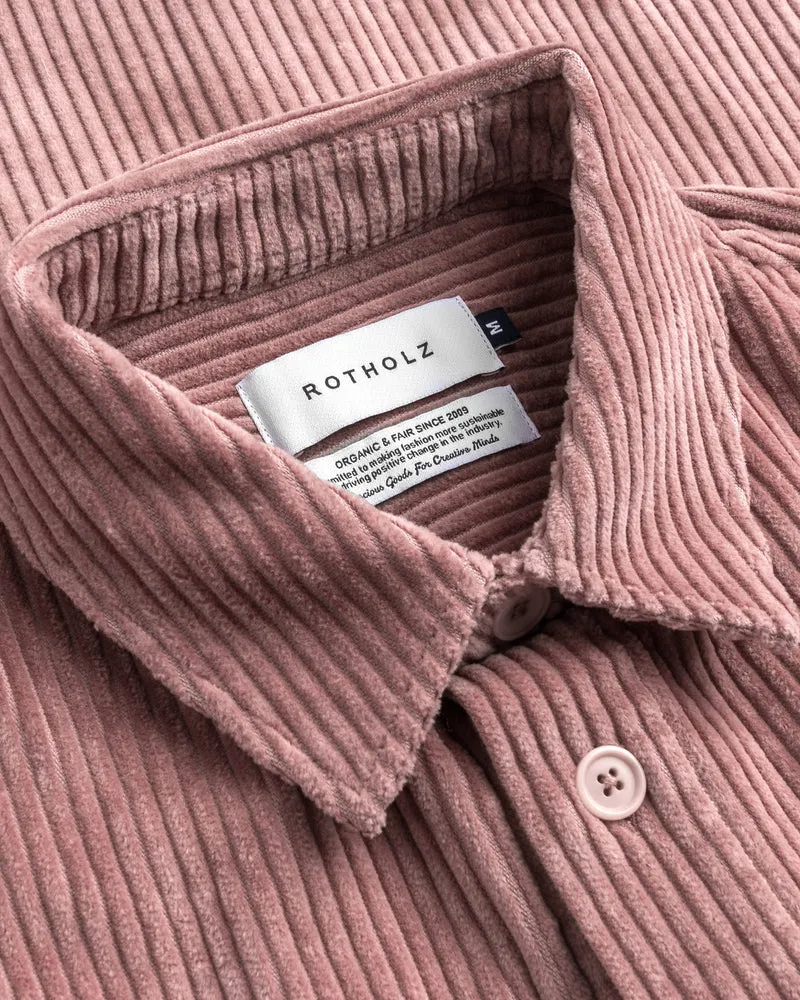Pinkes Hemd Cord aus Bio-Baumwolle von Rotholz