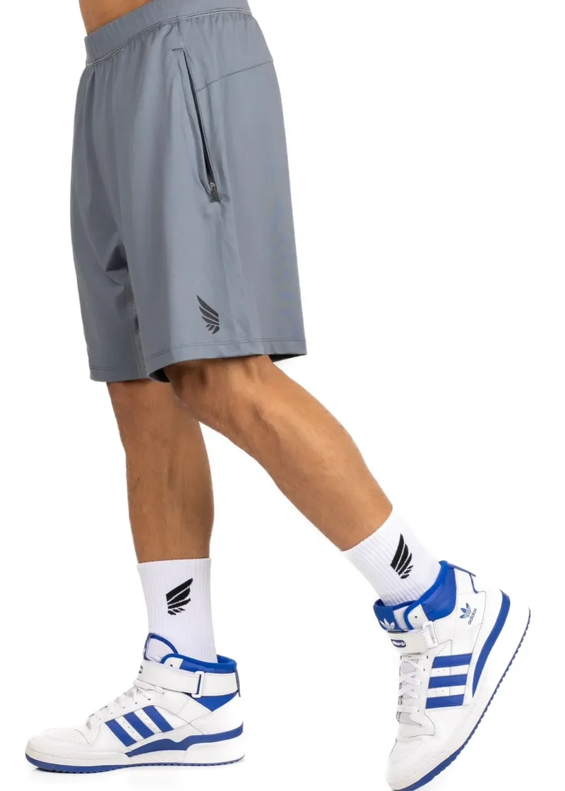 Graue Shorts Zeyla Performance aus recyceltem Poyester von Nivays