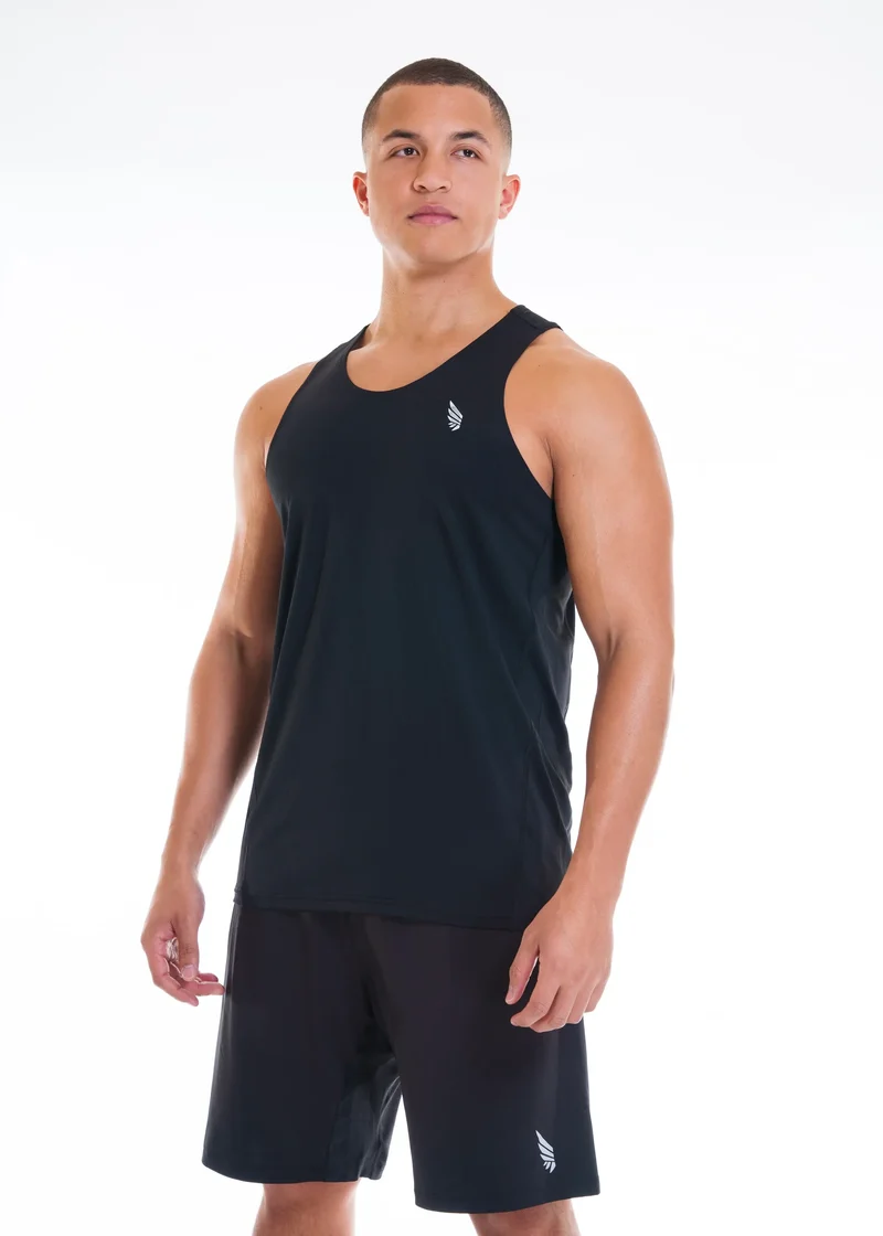 Schwarzes Tank-Top Zeyla Performance aus recyceltem Polyester von Nivays