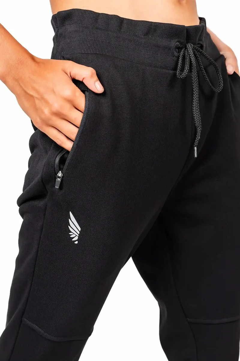 Schwarze Jogginghose Gravity Lifestyle aus Baumwolle von Nivays