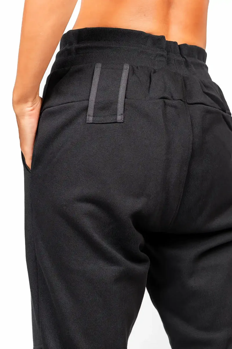 Schwarze Jogginghose Gravity Lifestyle aus Baumwolle von Nivays