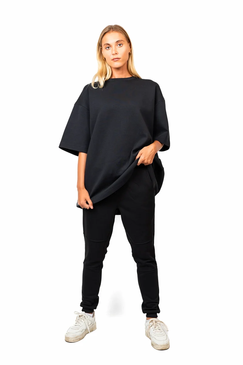 Schwarze Jogginghose Gravity Lifestyle aus Baumwolle von Nivays