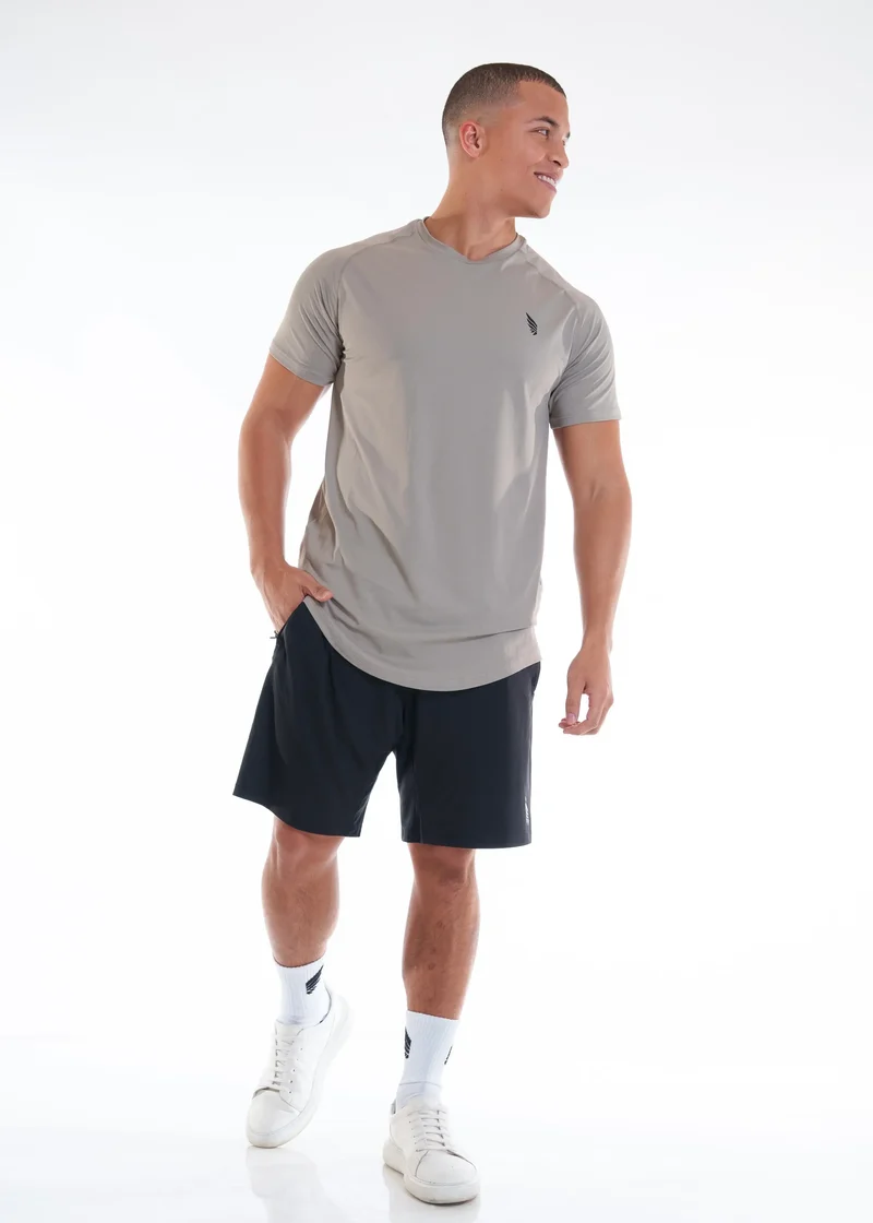 Graues Shirt Zeyla High Performance aus recyceltem Polyester von Nivays