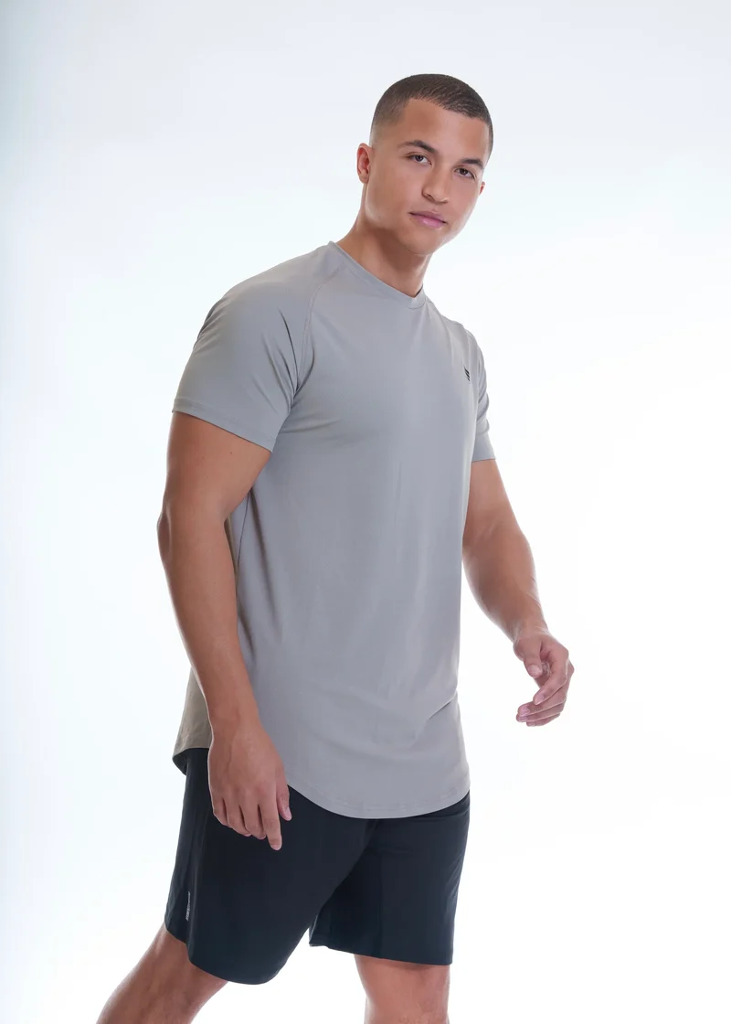 Graues Shirt Zeyla High Performance aus recyceltem Polyester von Nivays