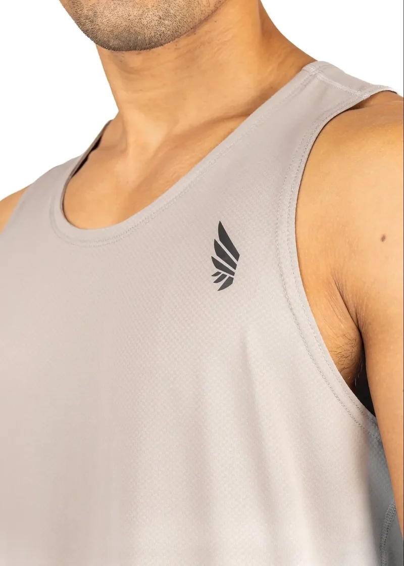 Graues Tank-Top Zeyla Performance aus recyceltem Polyester von Nivays