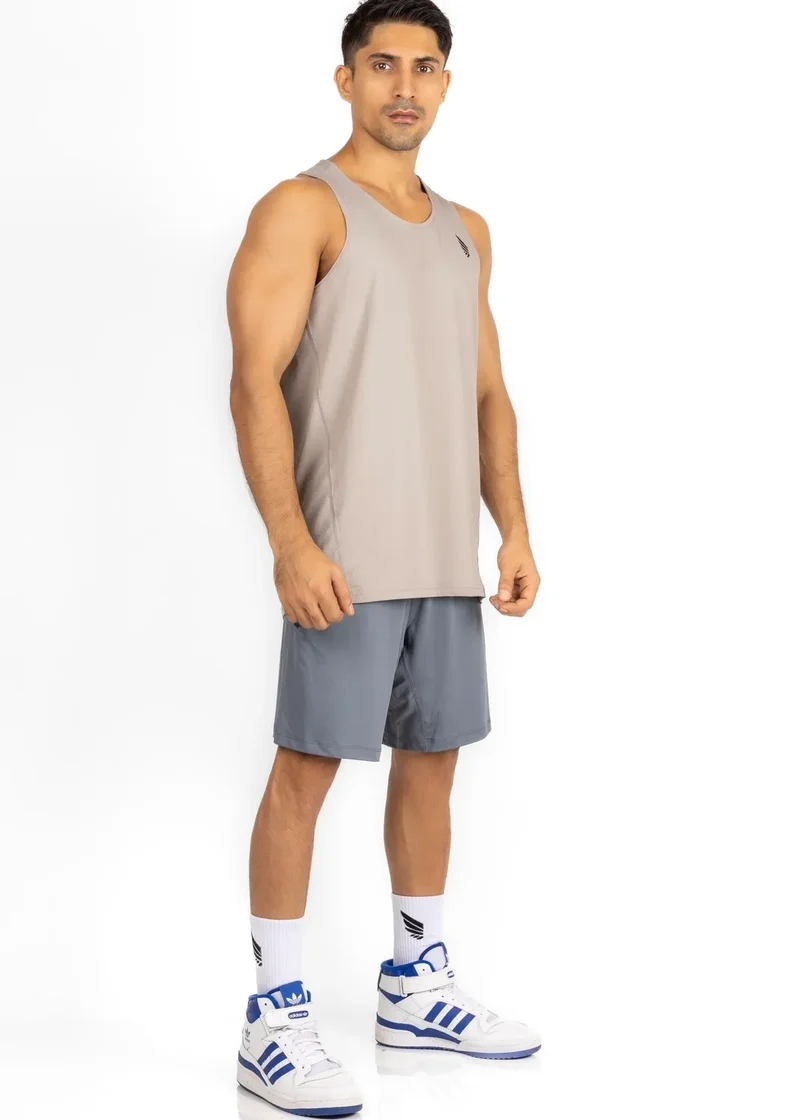 Graues Tank-Top Zeyla Performance aus recyceltem Polyester von Nivays