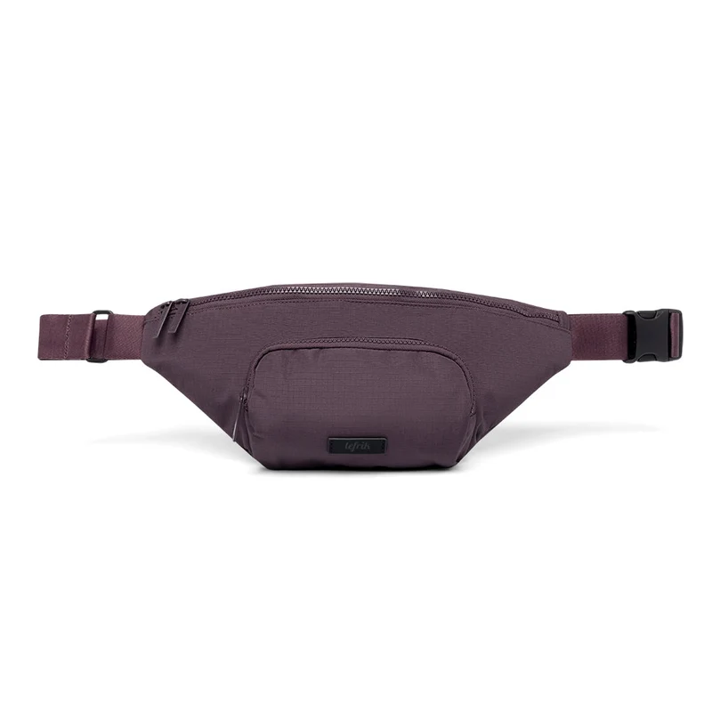 Violette Bauchtasche Atlas aus recycelten PET-Flaschen von Lefrik