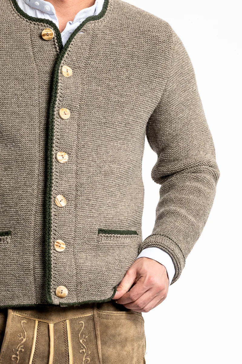 Astrifa Strickjacke Siegfried Oyster Tanne
