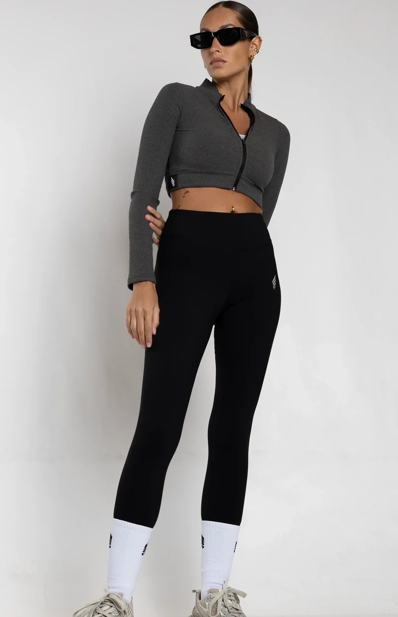Schwarze Leggings Pulse Everywear aus recyceltem Polyamid von Nivays