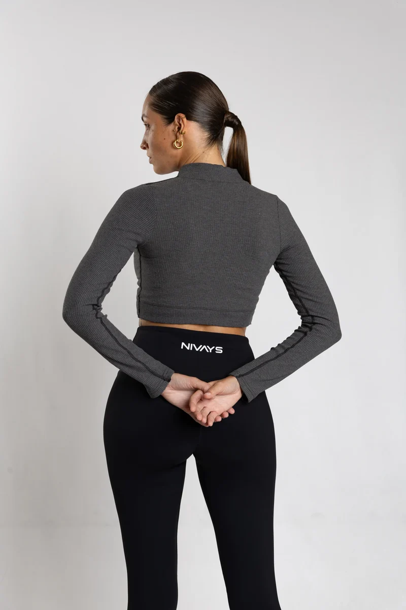 Schwarze Leggings Pulse Everywear aus recyceltem Polyamid von Nivays