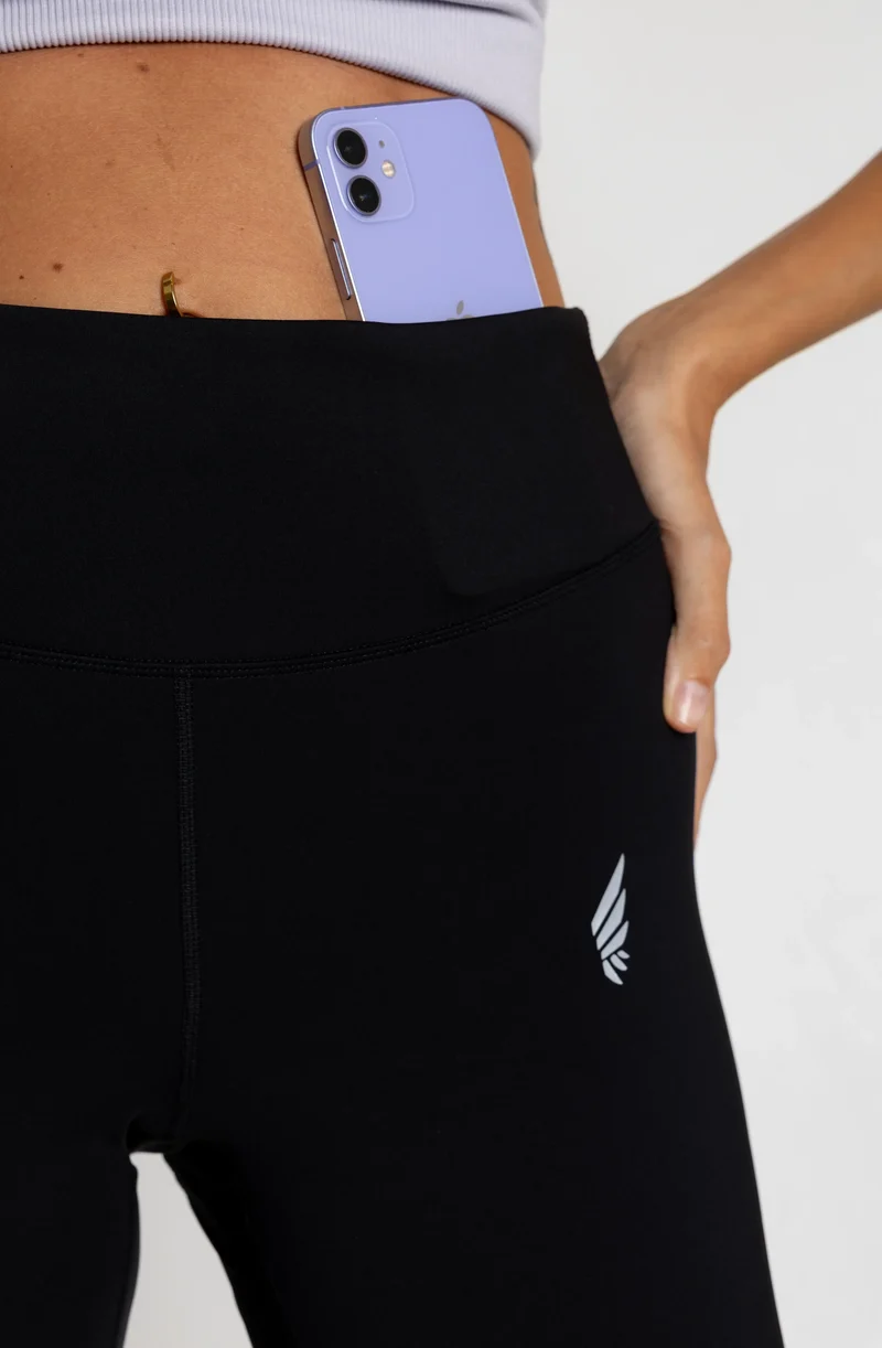 Schwarze Leggings Pulse Everywear aus recyceltem Polyamid von Nivays