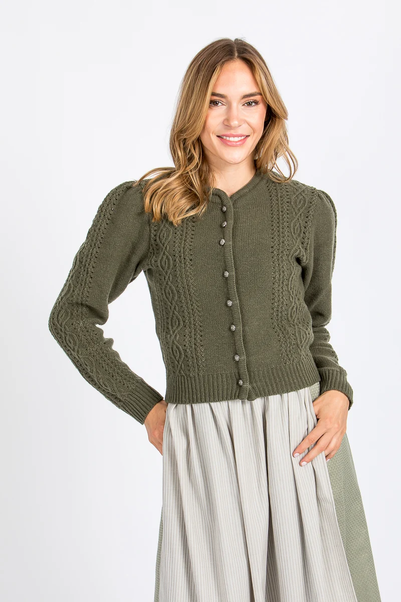 Berwin & Wolff Strickjacke 16226 olivgrün