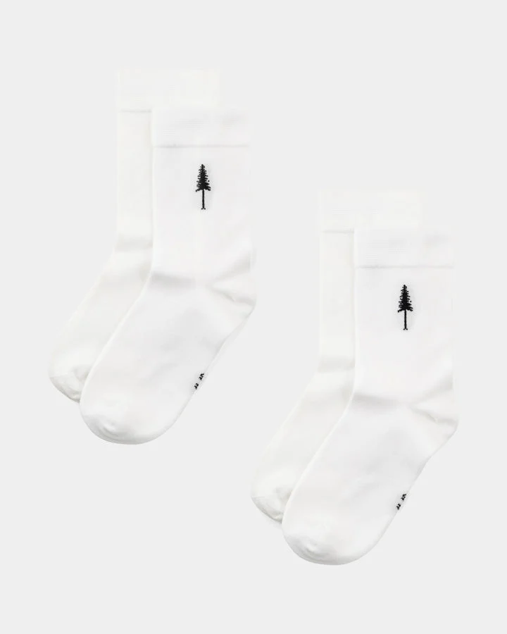 Weisses Socken-Set Tree Standard aus Tencel von Nikin