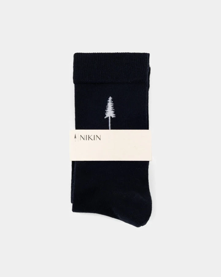 Dunkelblaues Socken-Set Tree Standard aus Tencel von Nikin