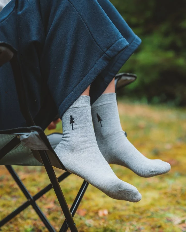Graues Socken-Set Tree Standard aus Tencel von Nikin
