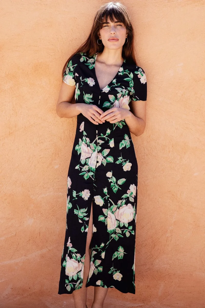 Schwarzes Kleid Saule aus Ecovero-Viskose von Avani