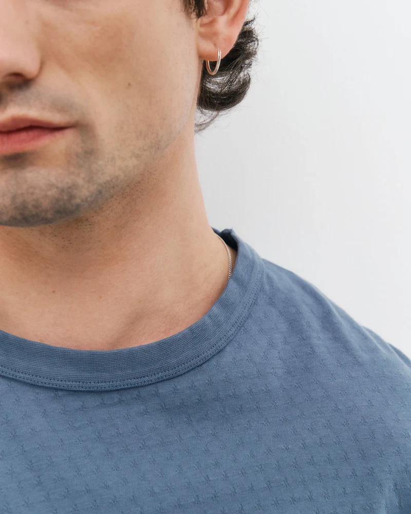 Blaues T-Shirt aus Bio-Baumwolle von Rotholz