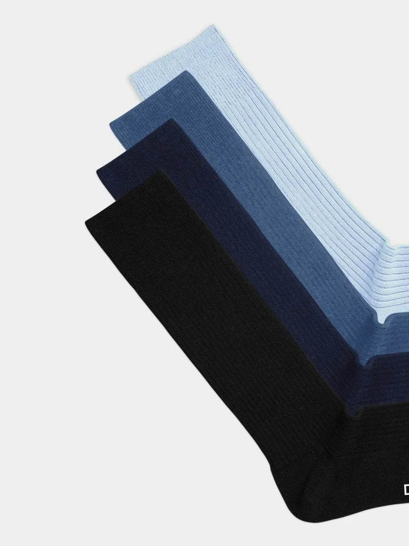 Ribbed Just Blue (4er Pack)