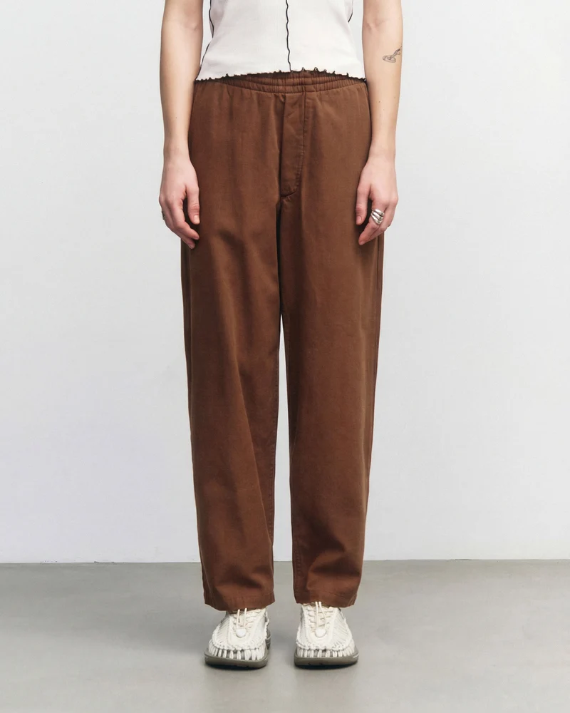 Braune Hose aus Bio-Baumwolle von Rotholz