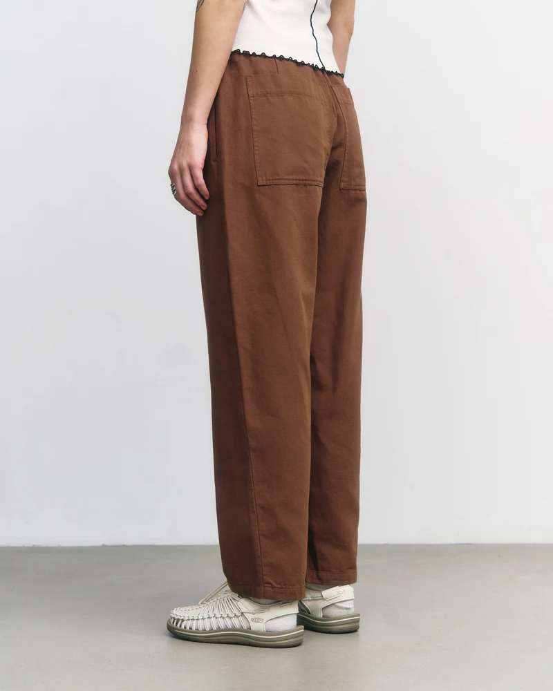Braune Hose aus Bio-Baumwolle von Rotholz