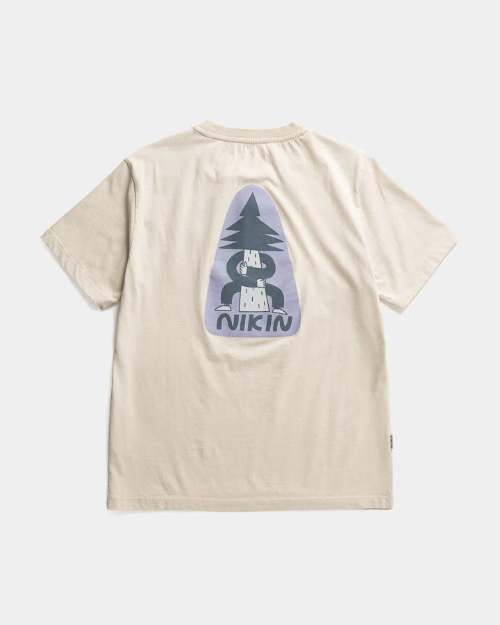 Beiges T-Shirt Tree Anniversary von Nikin