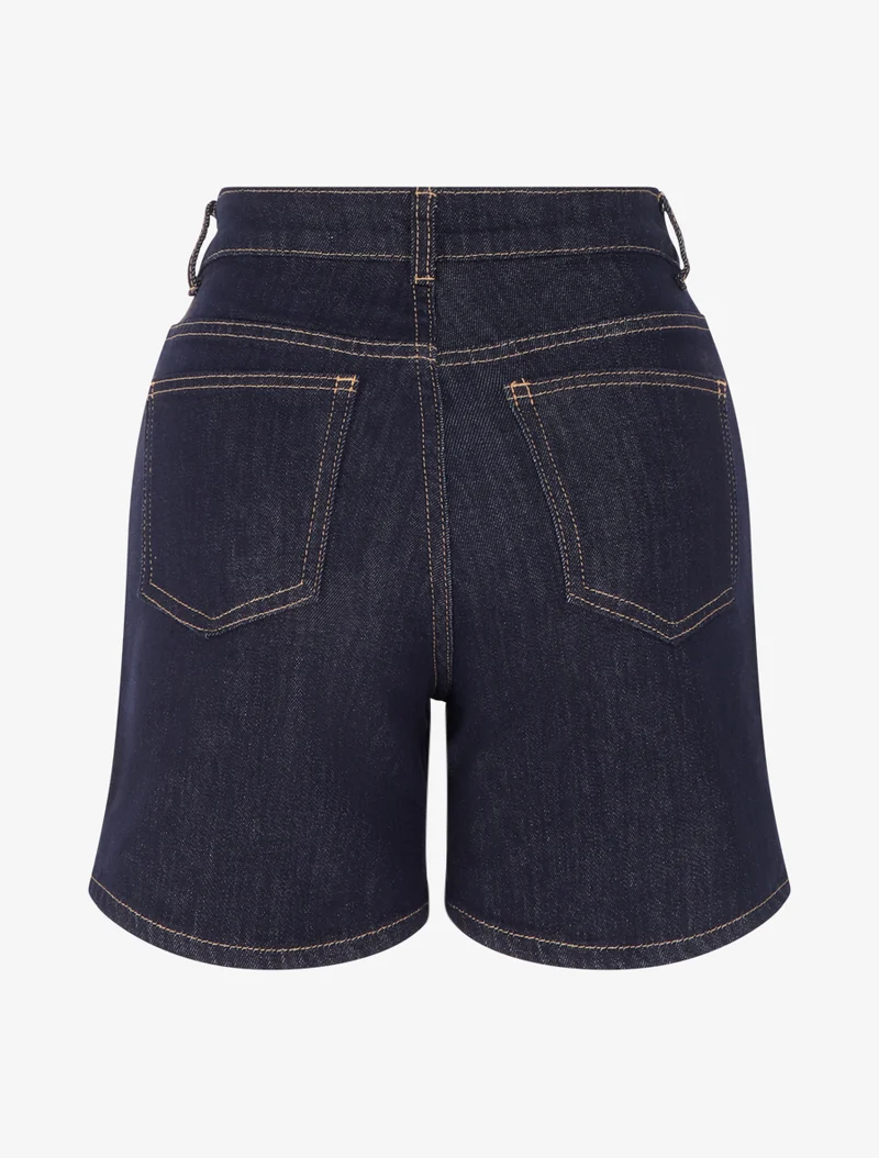 Gerade geschnittener Jeansshort - Rohblau