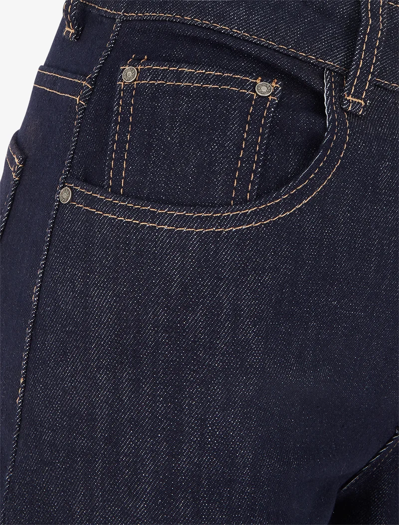 Gerade geschnittener Jeansshort - Rohblau
