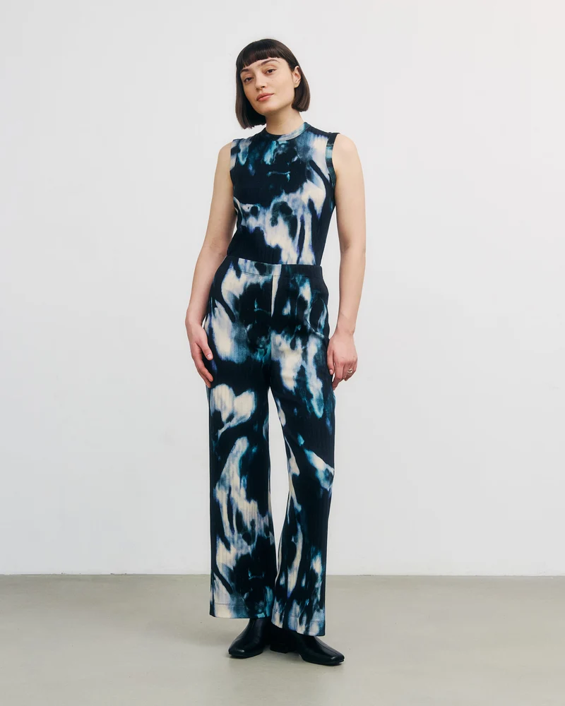 Gerippte Hose Tie Dye aus Bio-Baumwolle von Rotholz