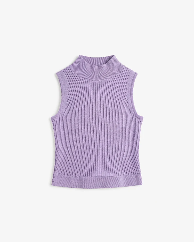 Lila Stricktop Singlet aus 100% Bio-Merinowolle von Rotholz