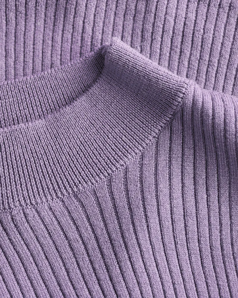 Lila Stricktop Singlet aus 100% Bio-Merinowolle von Rotholz