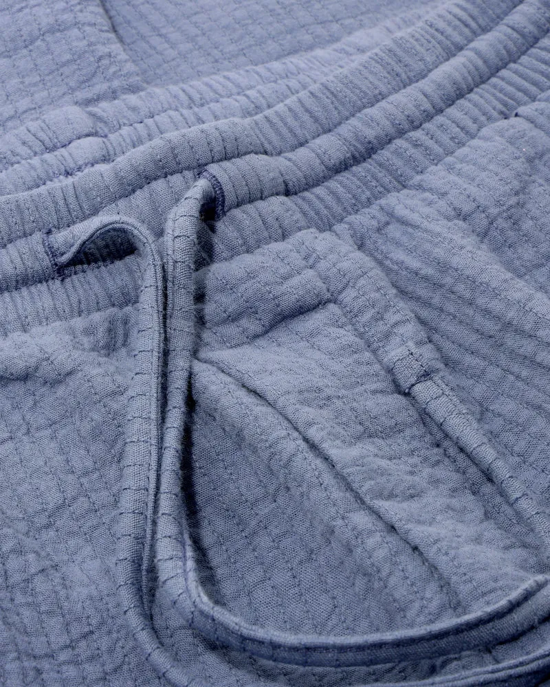 Nadelstreifen Hose Bio Baumwolle - Hellblau