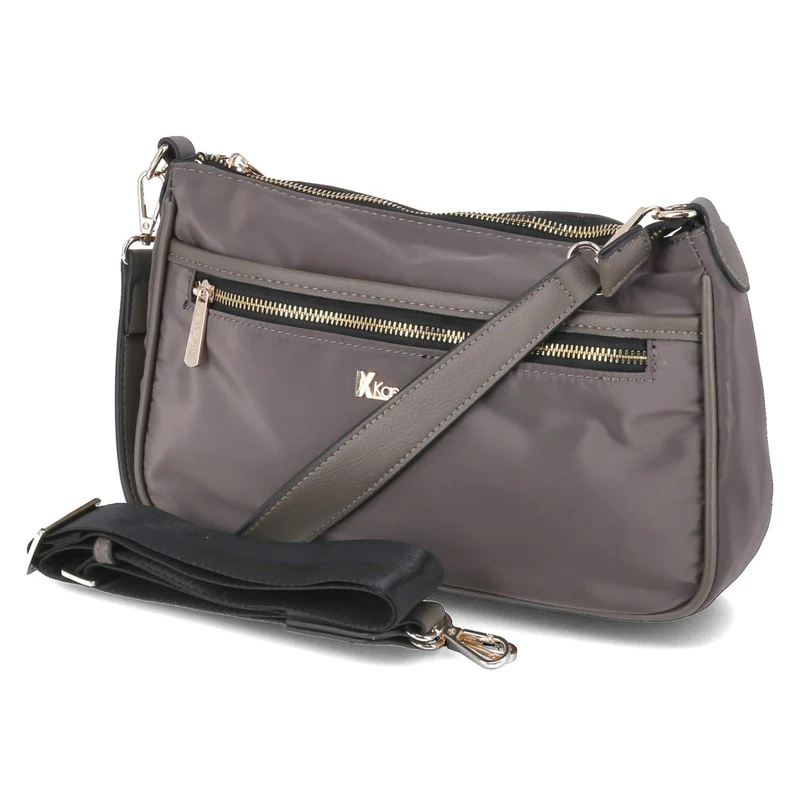 Schultertasche Taupe