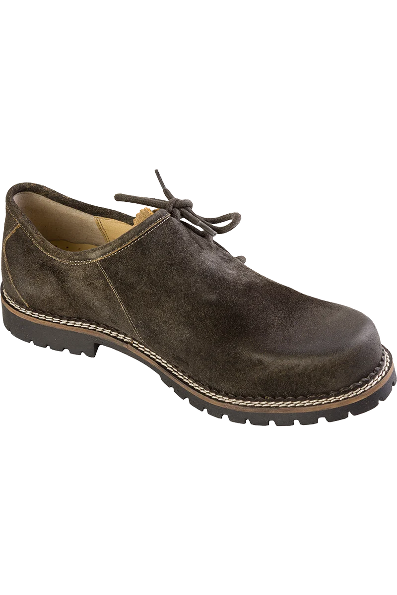 Herren Haferlschuhe mit kleiner Hirschkopf-Prägung
