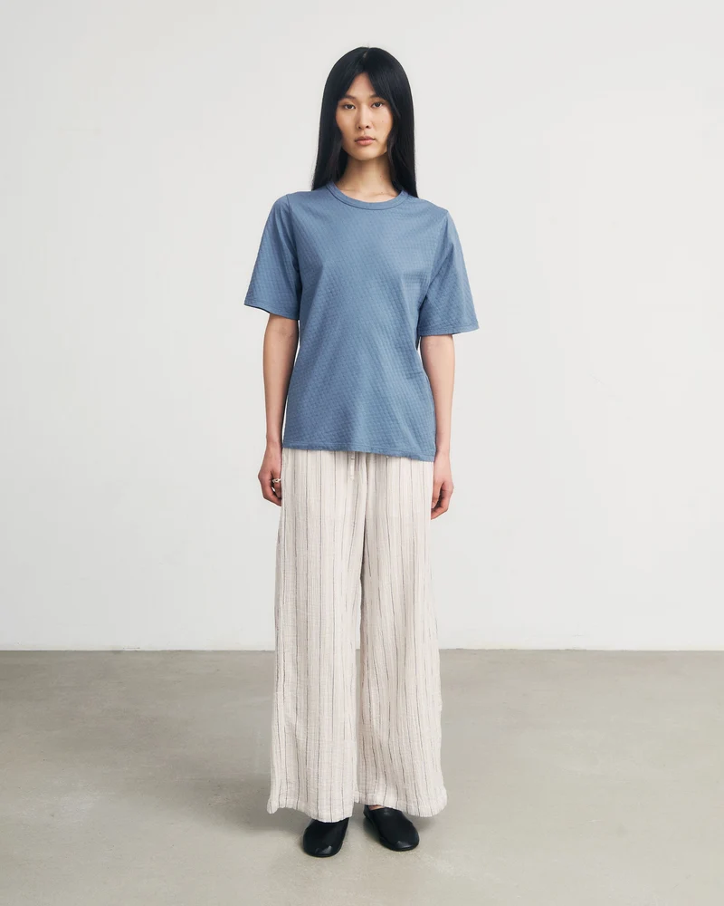 Blaues T-Shirt aus Bio-Baumwolle von Rotholz
