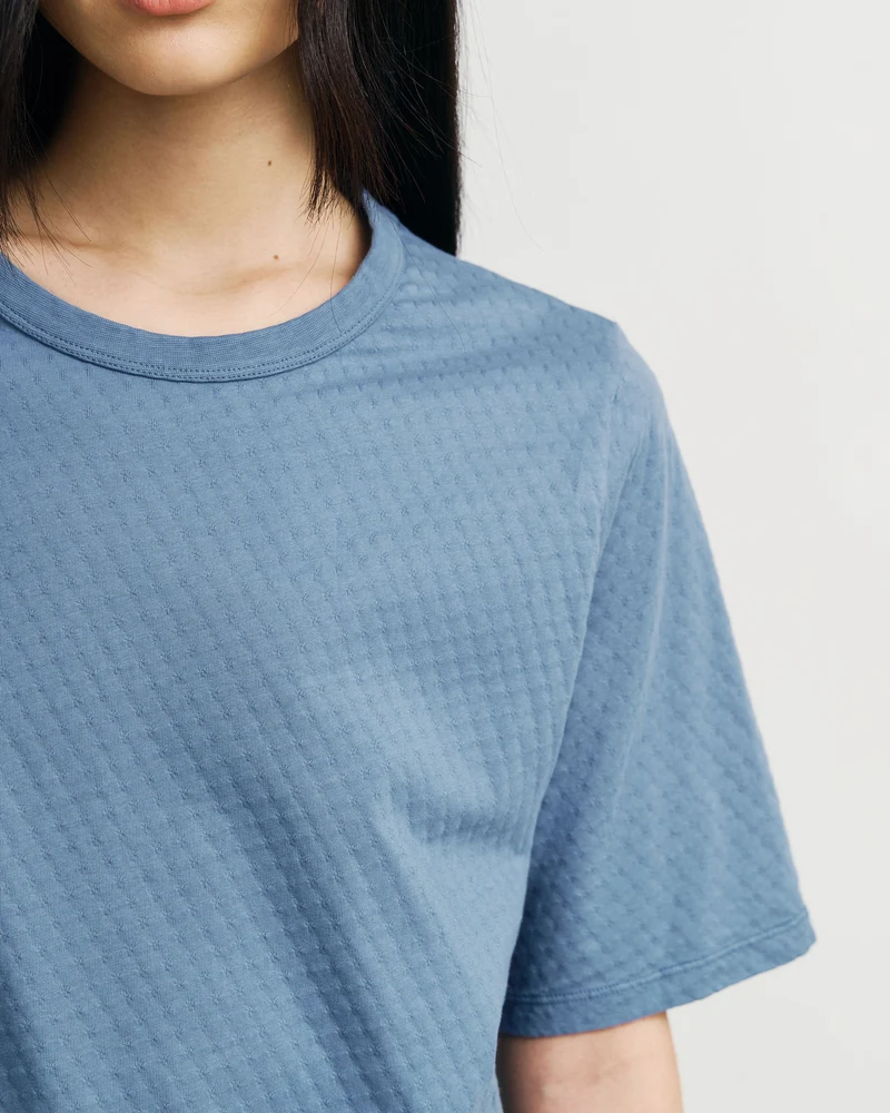 Blaues T-Shirt aus Bio-Baumwolle von Rotholz