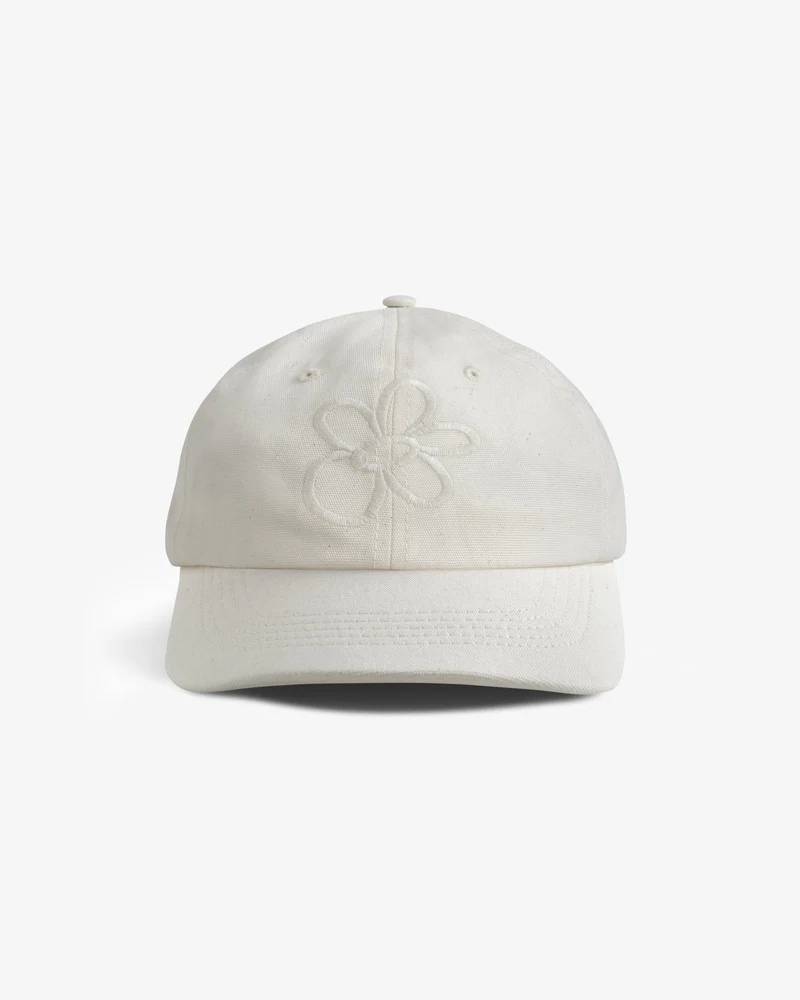 Weisse Cap Flower aus Bio-Baumwolle von Rotholz
